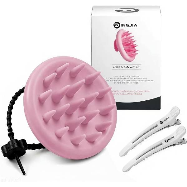 Soft Silicone Scalp Scrubber Shampoo Brush